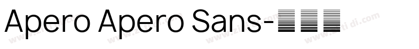 Apero Apero Sans字体转换